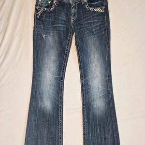 Miss Me Straight Leg Jeans in Faded Blue